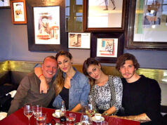 Belen Rodriguez e Stefano De Martino a cena con Gigi D’Alessio e Anna Tatangelo