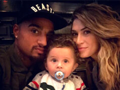 Satta e Boateng: la prima foto “ufficiale” con il figlio Maddox