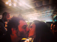 Dopo il podio d’argento, Nek va a cena con la moglie per San Valentino