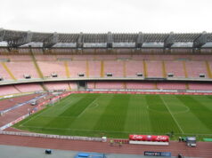 Napoli – Club Brugge: Stadio San Paolo semi-deserto