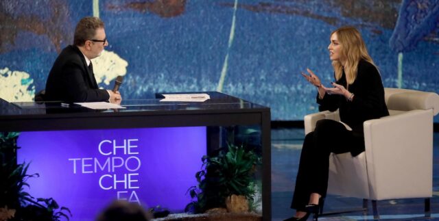 chiara ferragni a che tempo che fa